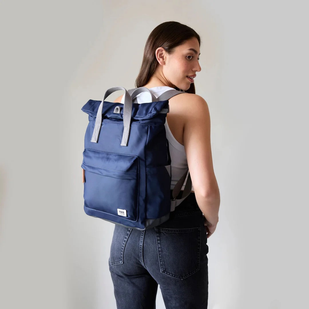 Roka Canfield B Backpack - MEDIUM - Recycled Nylon -Multi Stripe