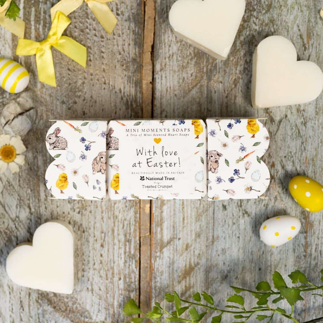 Toasted Crumpet - Easter Bunnies & Chicks -With Love at Easter- Mini Boxed Soaps