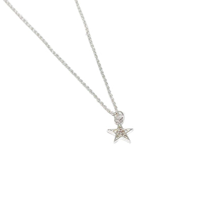 Astrid Star Necklace - Silver- Clementine Jewellery