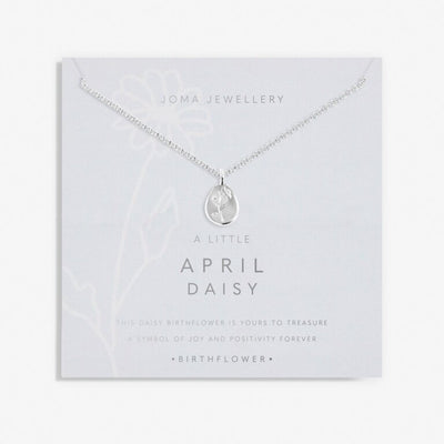 Joma Jewellery - 'A Little April Daisy' Birthflower Necklace