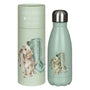 Wrendale Designs 'Hopeful' Small Water Bottle 260ml (Gift Boxed) - Sage Green
