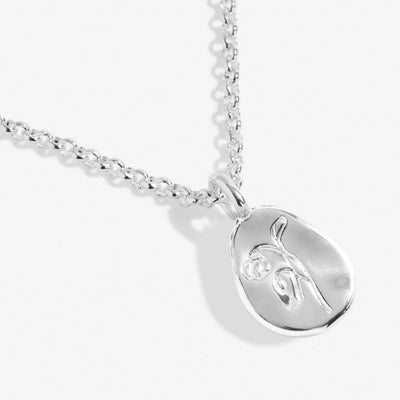 Joma Jewellery - 'A Little January Snowdrop' Birthflower Necklace