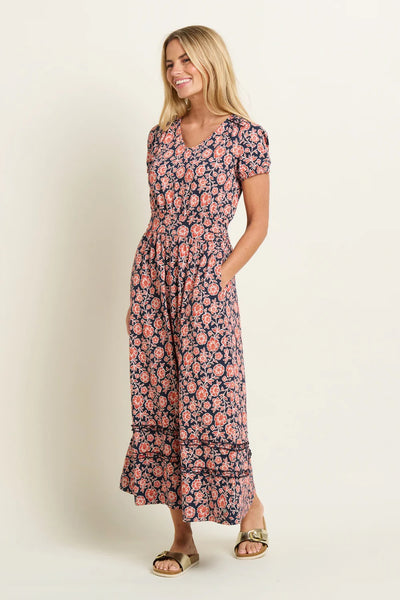 Brakeburn Women's Boho Floral Maxi Dress - Multi