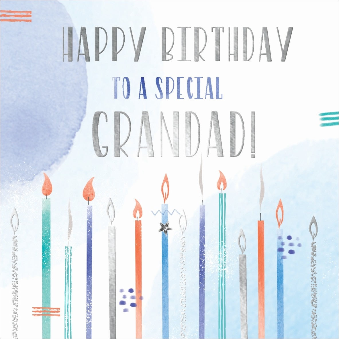 Happy Birthday To My Special Grandad Candles Card