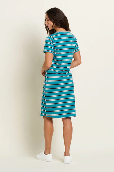 Brakeburn Women's Bridgport Stripe Dress - Blue