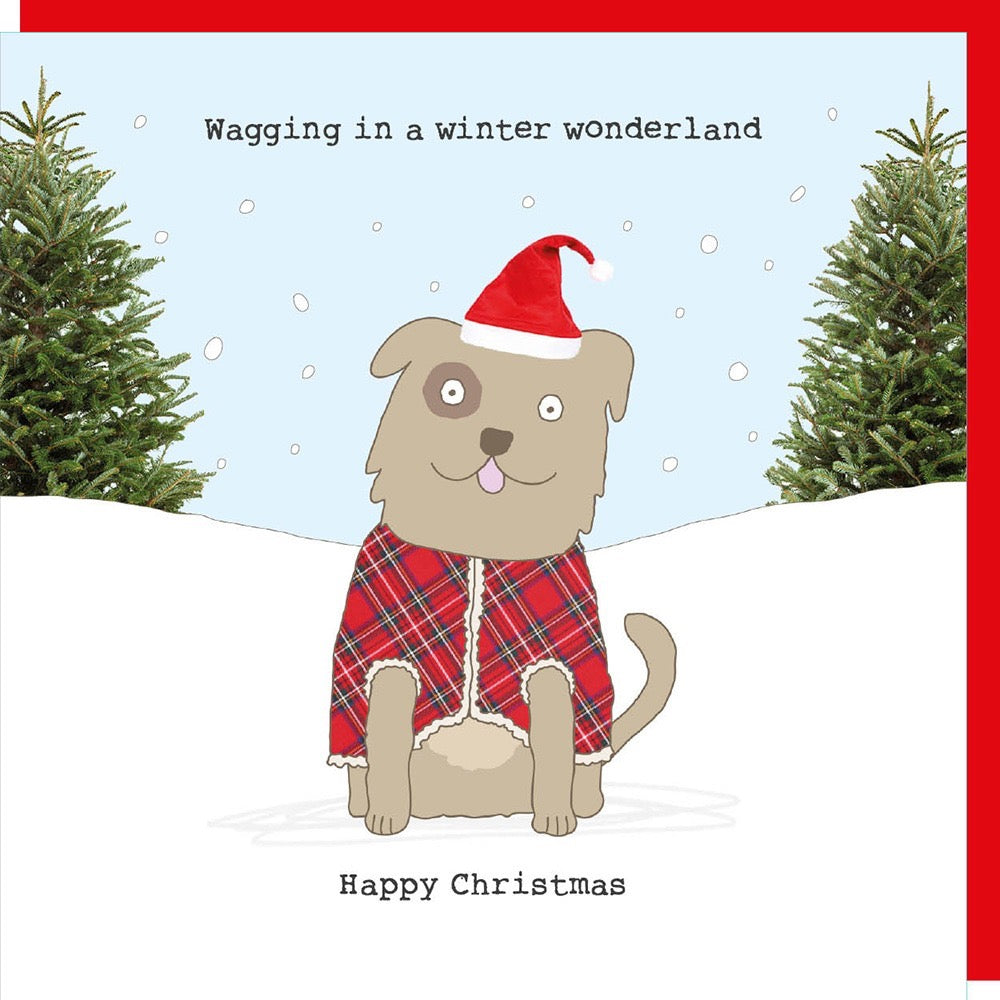 Rosie Made A Thing - Wagging Winter Wonderland - Blank Christmas Card