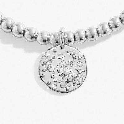 Joma Jewellery  - Starsign A little CAPRICORN Silver Disc Bracelet