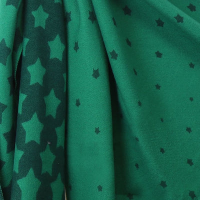 POM Green Mix Graduated Star Reversible Jacquard Scarf