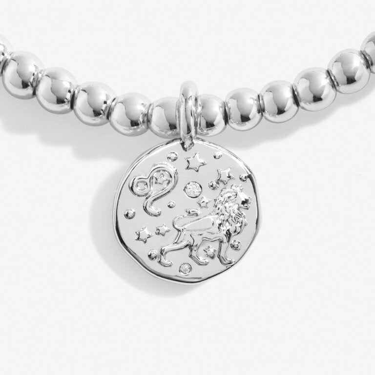 Joma Jewellery  - Starsign A little LEO Silver Disc Bracelet