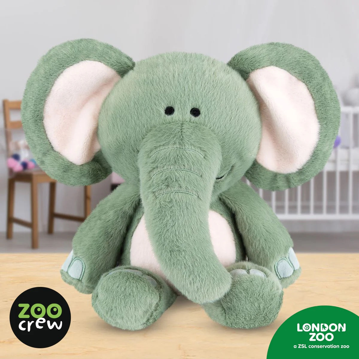 Echo the Grey Elephant - Large Plush Toy - Make Believe Ideas