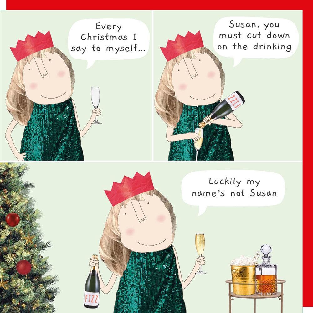 Rosie Made A Thing - Christmas Susan - Blank Christmas Card
