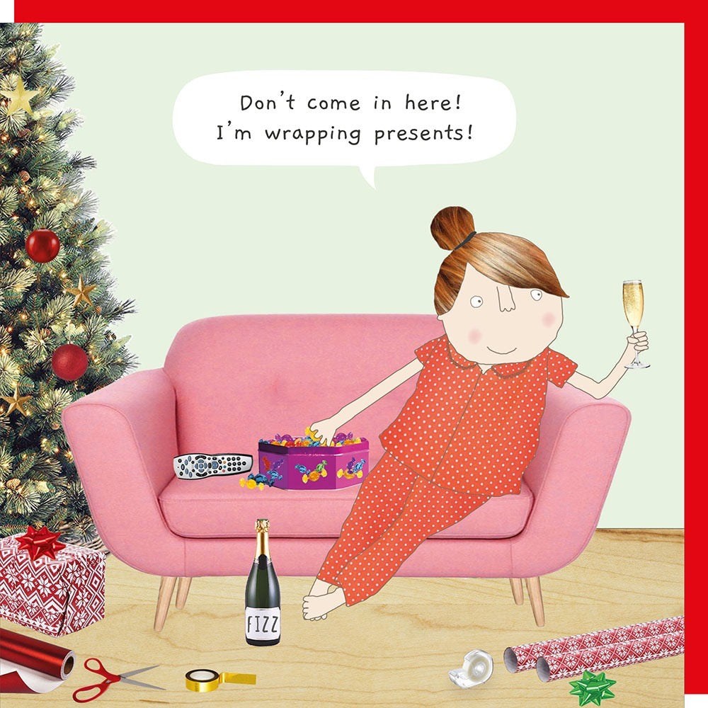 Rosie Made A Thing - Wrapping Presents - Blank Christmas Card