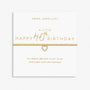 Joma Jewellery  - A little Happy 40th Birthday Bracelet - Gold