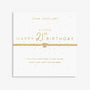 Joma Jewellery  - A little Happy 21st Birthday Bracelet - Gold