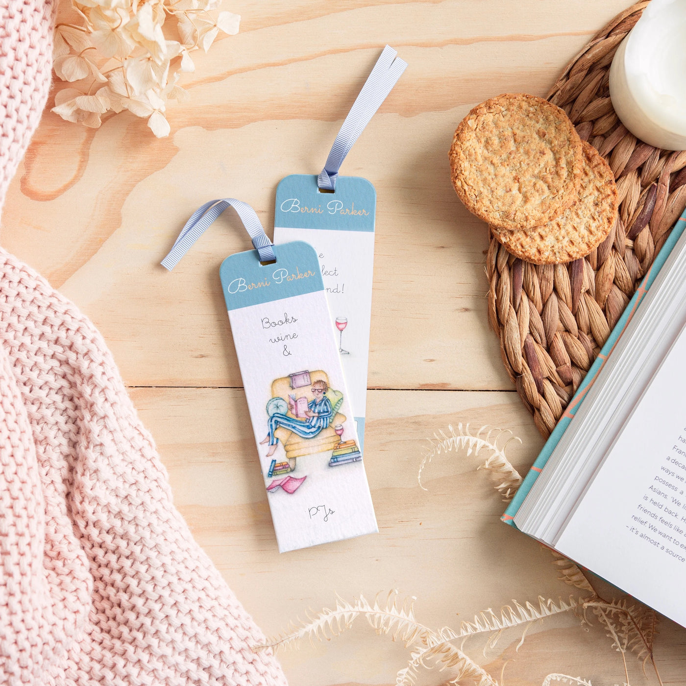 Berni Parker - Bookmark - Books Wine & PJ's