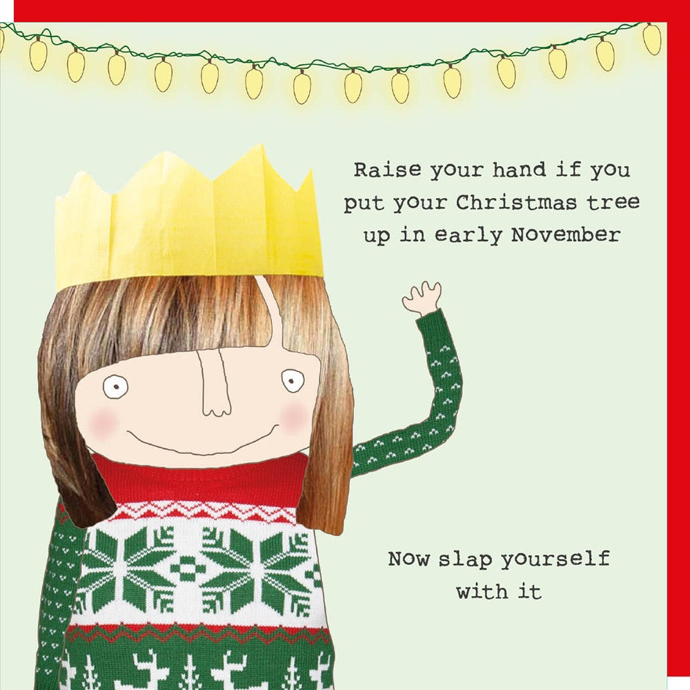 Rosie Made A Thing - Xmas Slap - Blank Christmas Card
