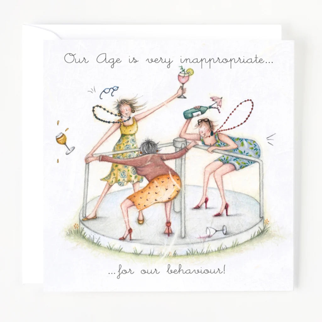 Berni Parker Blank Card - Our Age is Very Inappropriate