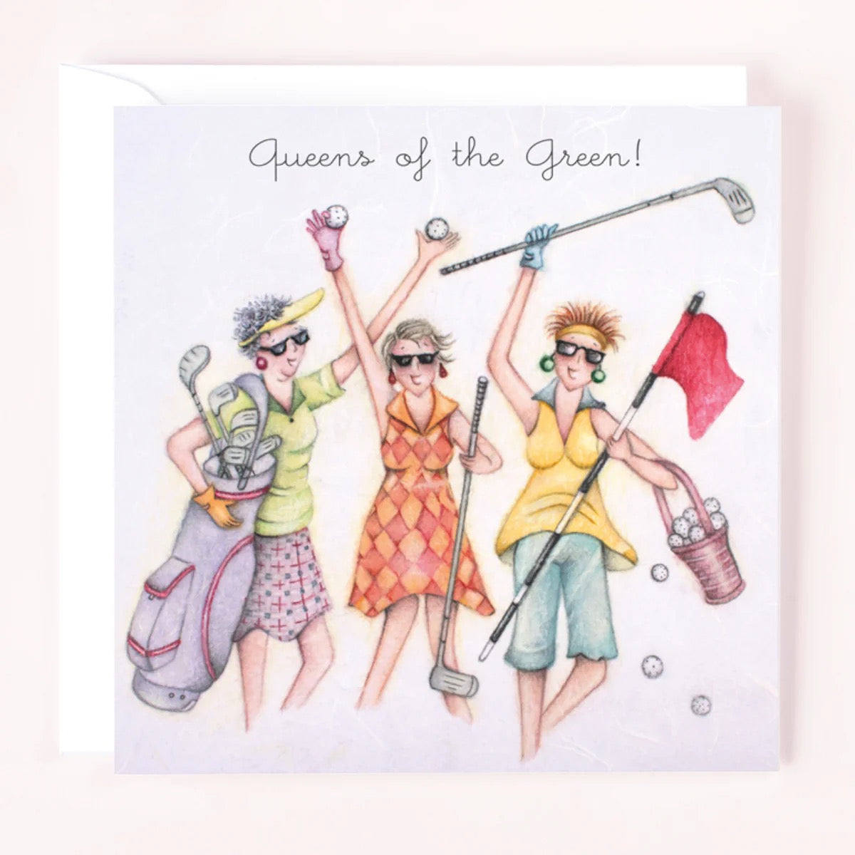 Berni Parker Blank Card -Queens of the Green