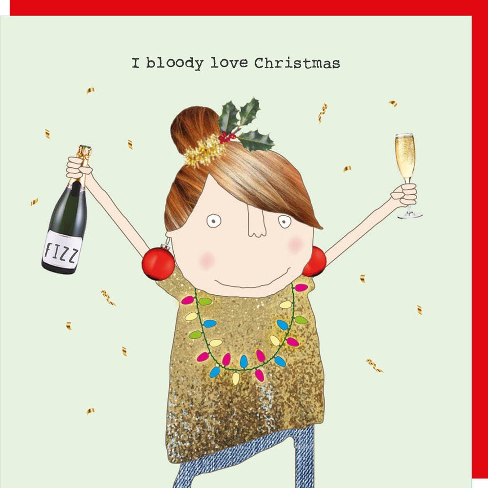Rosie Made A Thing - Love Christmas - Blank Christmas Card