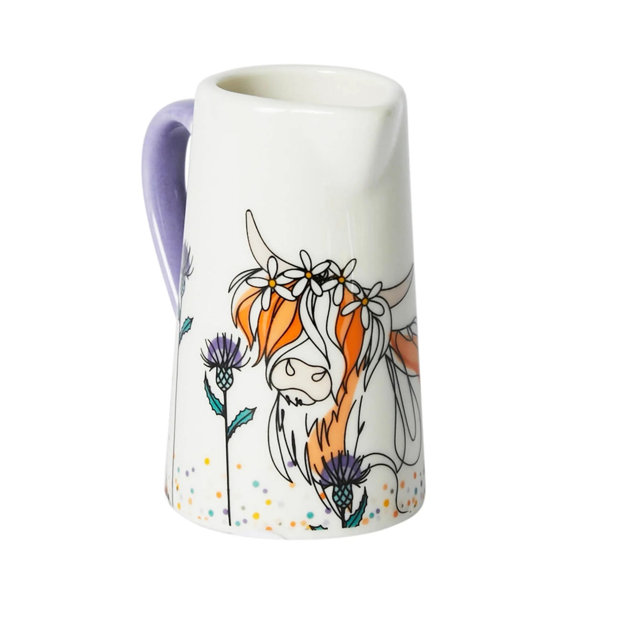 Highland Cow - Bone China Mini Jug - Belly Button