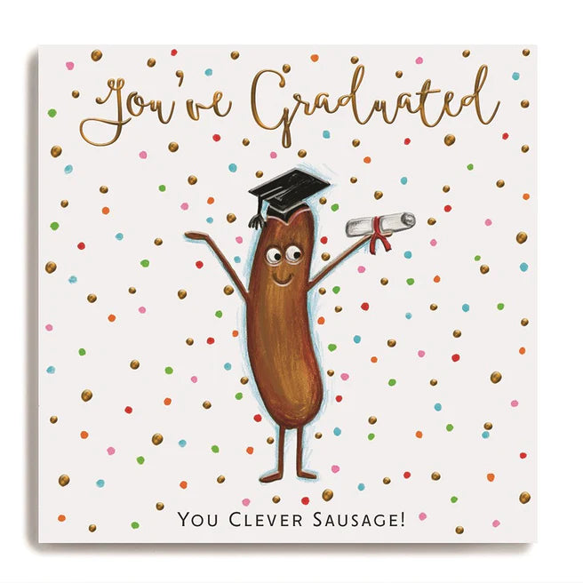 Janie Wilson - You've Graduated Clever Sausage Small Card