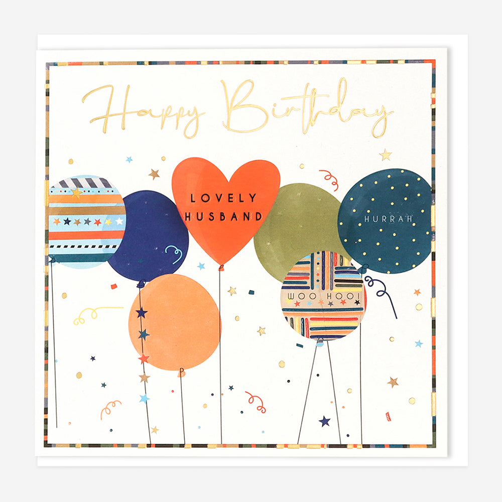 Belly Button Luxe Husband Birthday LARGE Card