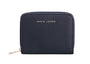 David Jones Compact Zip Round Purse - Navy Blue