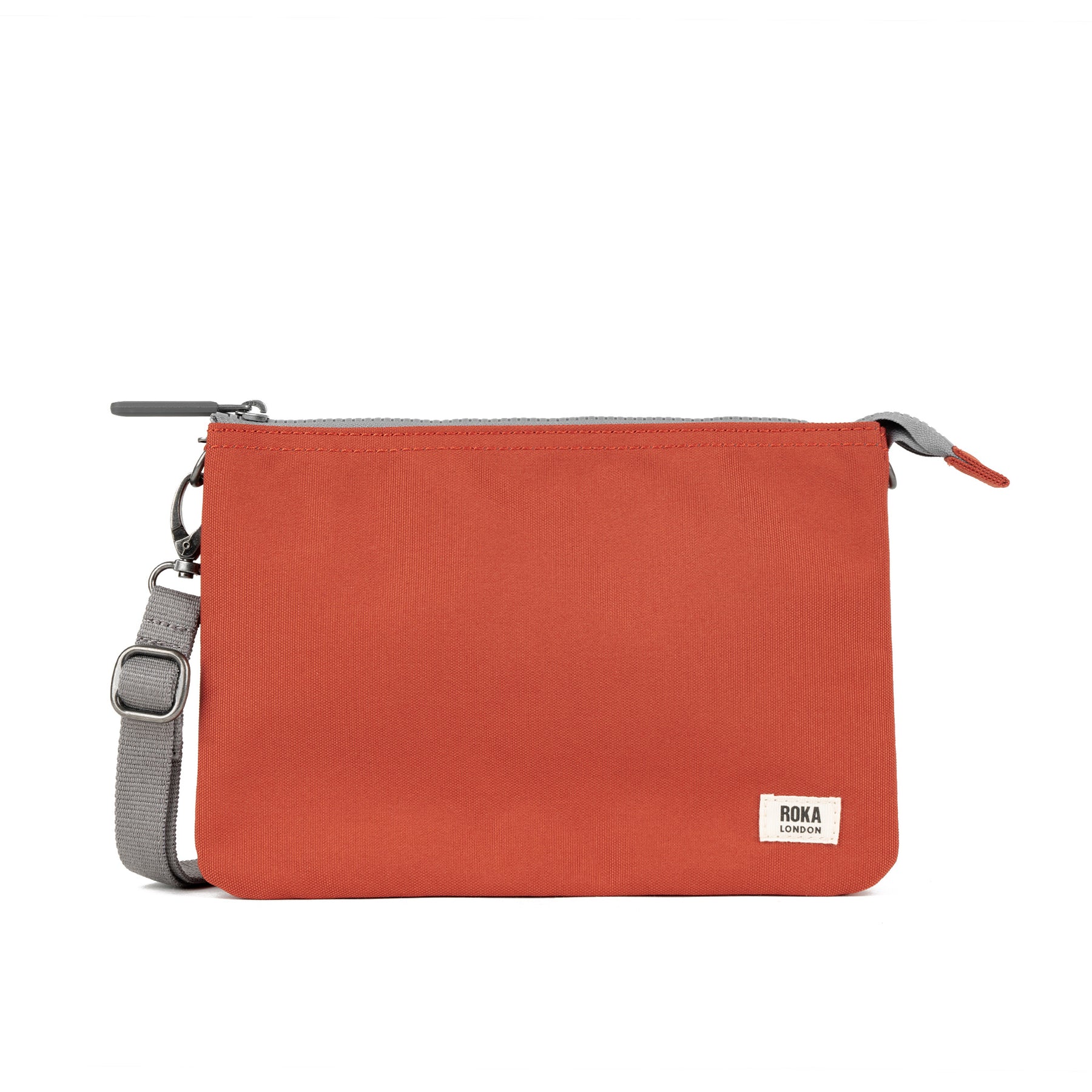 Roka Carnaby XL Crossbody-Recycled Canvas - Rooibos (Burnt Orange)