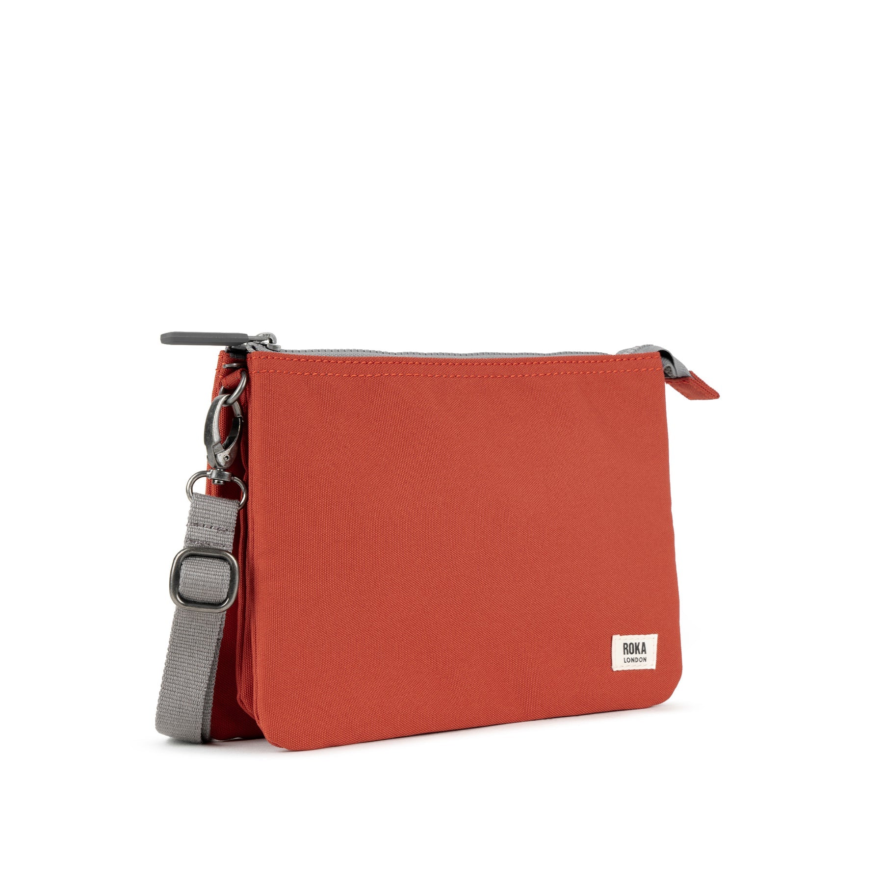 Roka Carnaby XL Crossbody-Recycled Canvas - Rooibos (Burnt Orange)