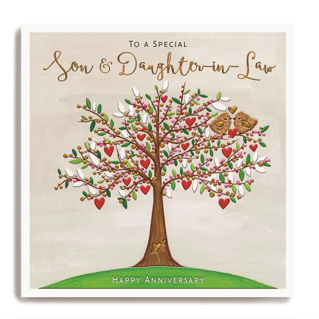 Janie Wilson - Son & Daughter-in-Law Anniversary Tree of Life Card