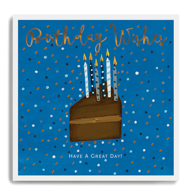Janie Wilson - Birthday Wishes Chocolate Cake Card