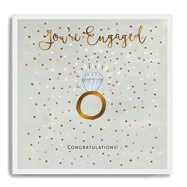 Janie Wilson - You're Engaged Sparkling Ring Card