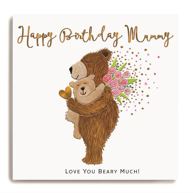 Janie Wilson - Happy Birthday Mummy Bears Card