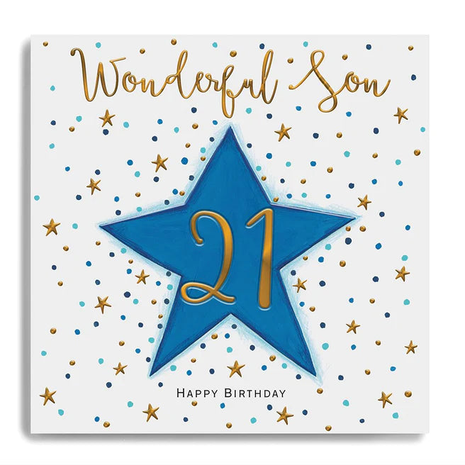 Janie Wilson - 21 Wonderful Son Blue Star Card