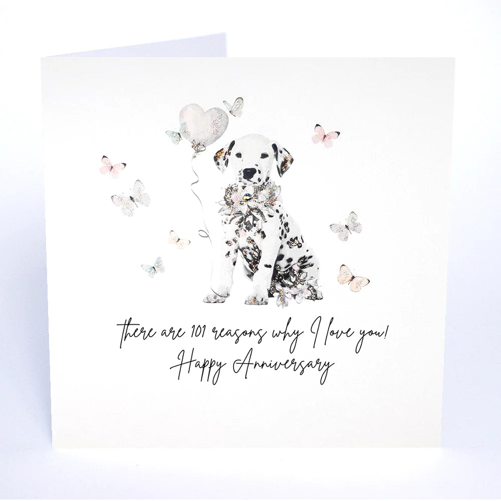 Five Dollar Shake Happy Anniversary 101 Reasons Dalmatian Card