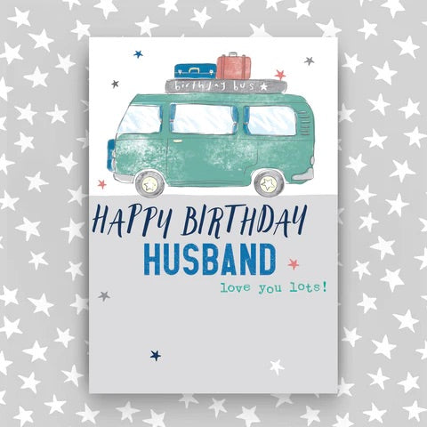 Molly Mae Husband Campervan Birthday Card