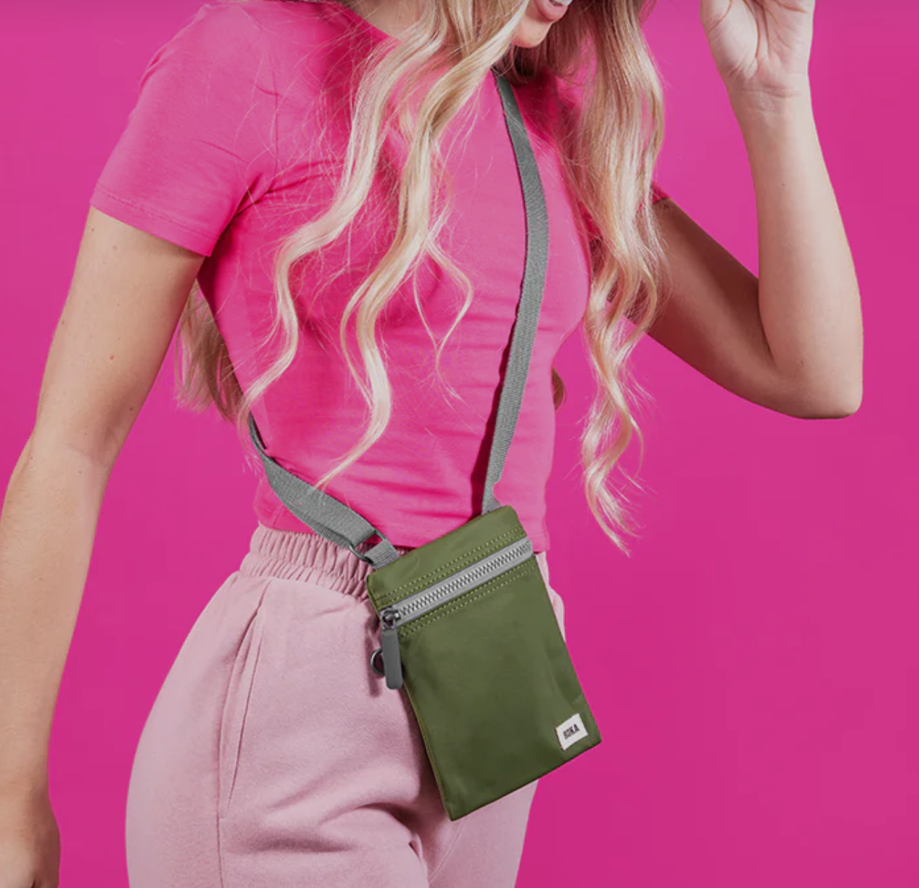 Roka Chelsea Crossbody Bag -Sustainable Nylon - Emerald