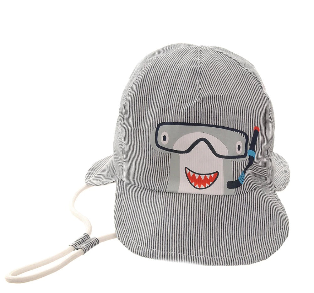 Ziggle Scuba Shark Children's Sun Hat
