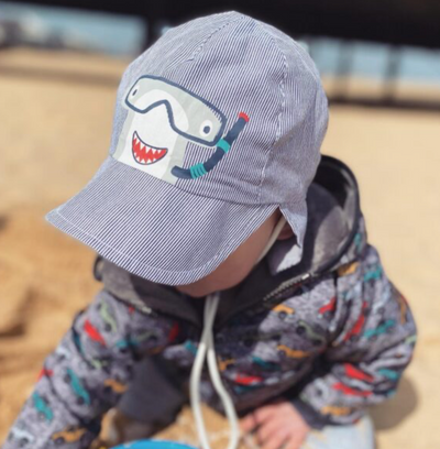 Ziggle Scuba Shark Children's Sun Hat