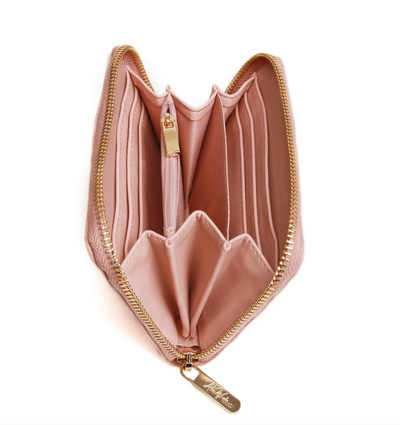 Alice Wheeler Bee Bromley Zip Purse - Pink