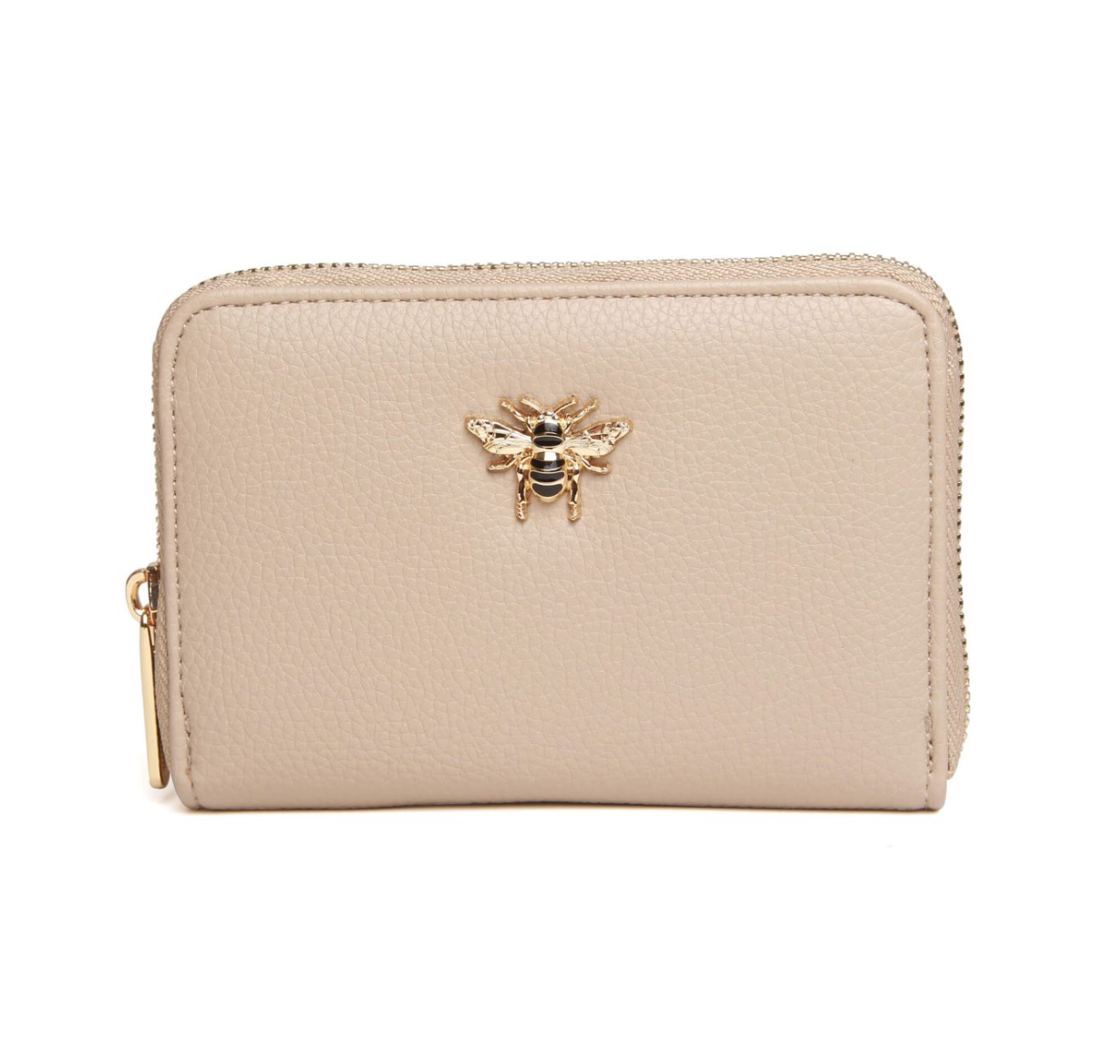 Alice Wheeler Bee Bromley Zip Purse - Stone