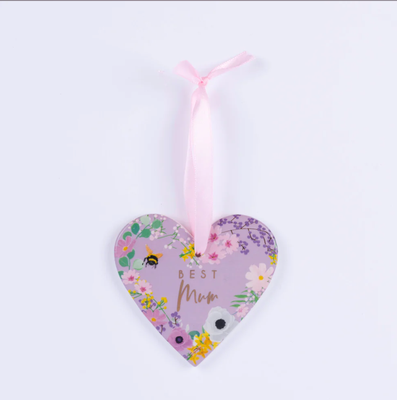 Belly Button Best Mum Ceramic Hanging Heart Decoration
