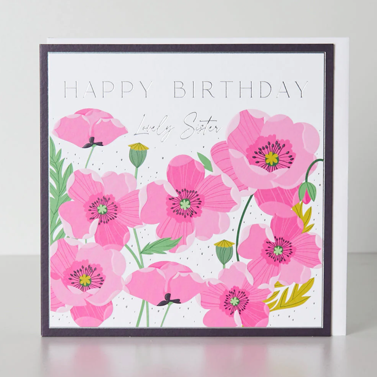 Belly Button Lovely Sister Bold Florals Birthday Card