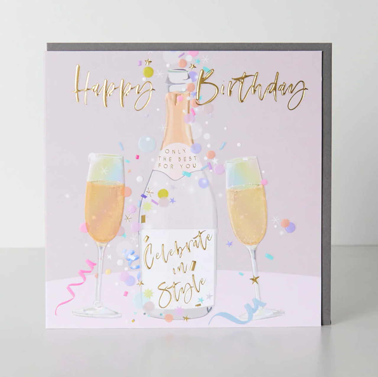 Belly Button Celebrate in Style Birthday Fizz Card