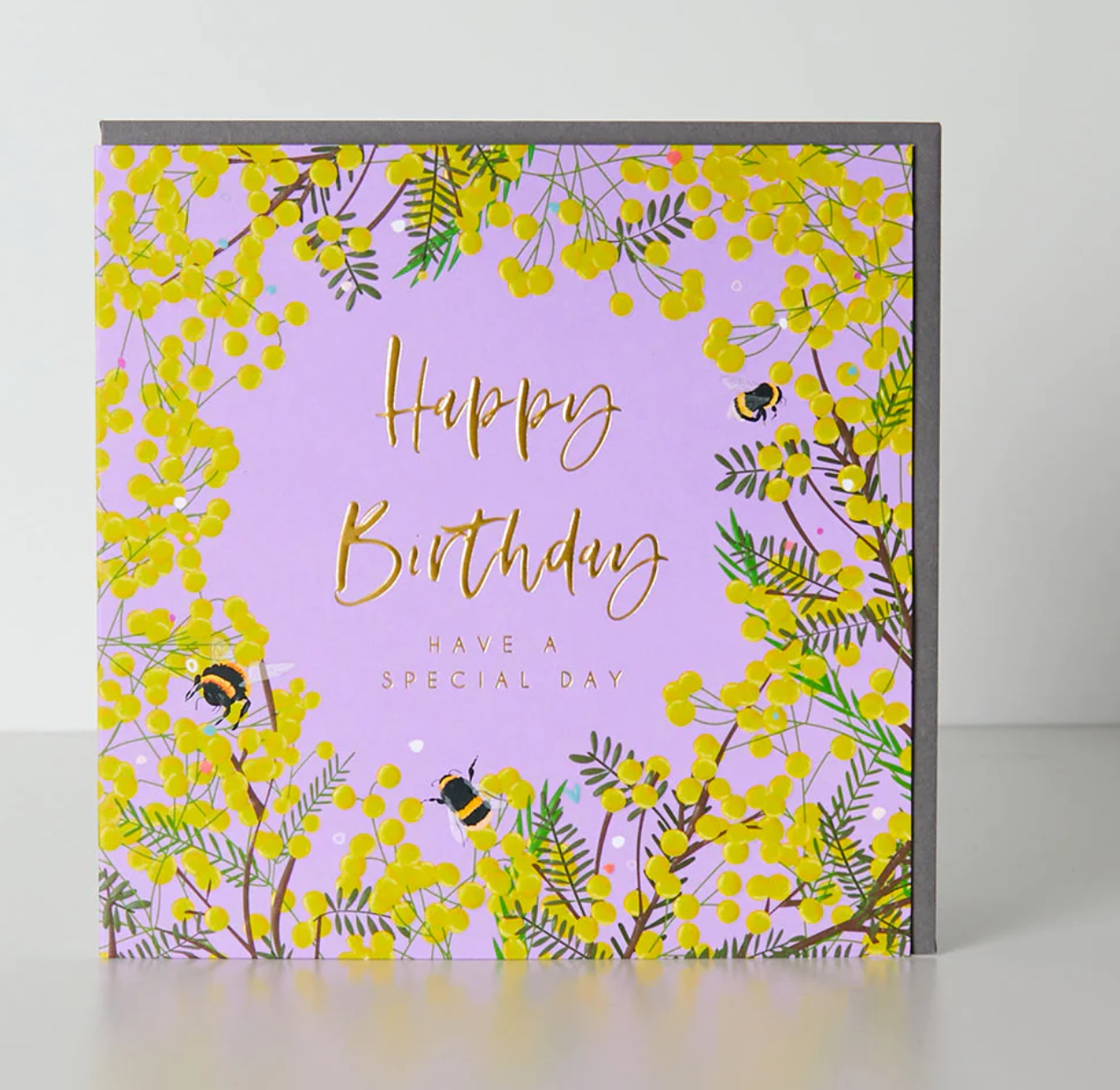 Belly Button Lilac Mimosa Birthday Card