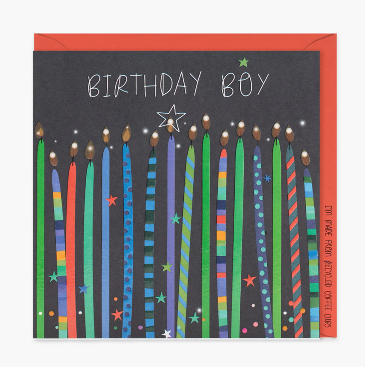 Belly Button Birthday Boy Candles SMALL Card