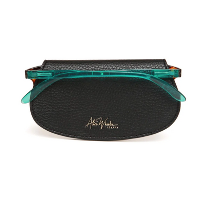 Alice Wheeler Bee Glasses Case - Black