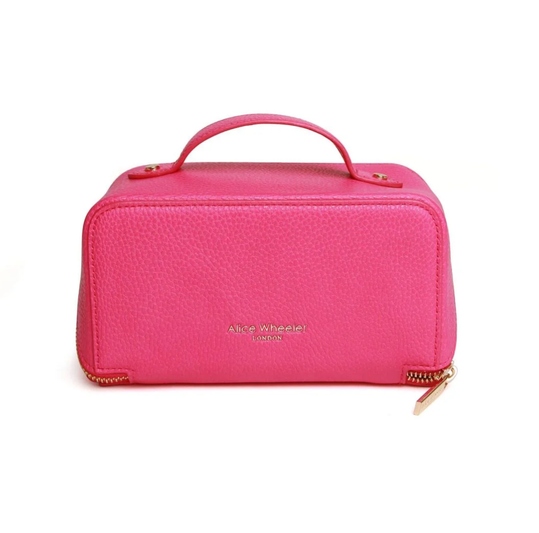 Alice Wheeler Hot Pink Train Beauty Case - Mini