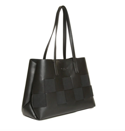 Alice Wheeler Milan Tote Handbag - Nappa Collection - Black