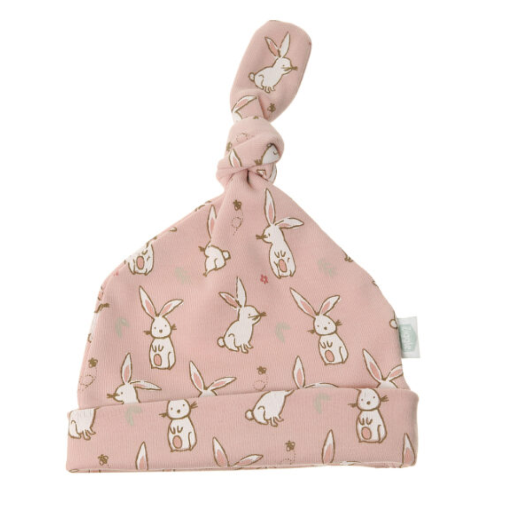 Ziggle Cute Bunnies Cotton Hat - Pink